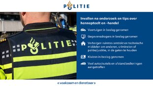 Invallen na onderzoek en tips over hennepteelt en -handel