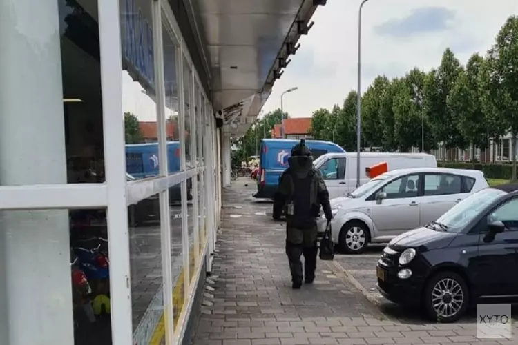 Handgranaat aangetroffen op winkelpand