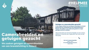 Gezocht: Brandstichting Ambachtslaan Nuland