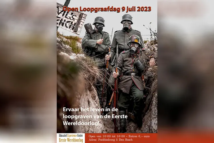 Uniek loopgravenproject op zondag 9 juli 2023 geopend voor publiek.