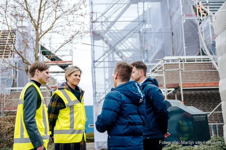 Koningin Máxima bezoekt Brabantse koplopers in biobased bouwen
