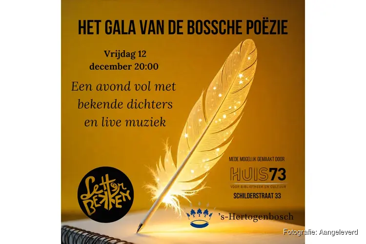 Letterbekken organiseert Het Gala van de Bossche Poëzie