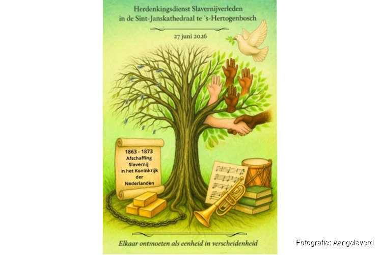 Herdenkingsdienst Slavernijverleden in ‘s-Hertogenbosch op 27 juni 2026